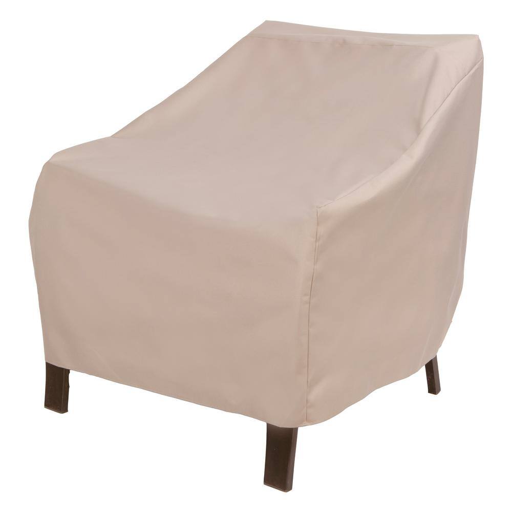 Beige Weather-Resistant Patio Chair Covers, Set of 2