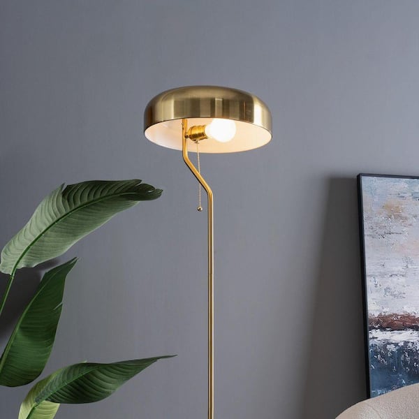 Miscool Avex 55 in. Gold Modern 1-Light Pull Chain Standard Floor