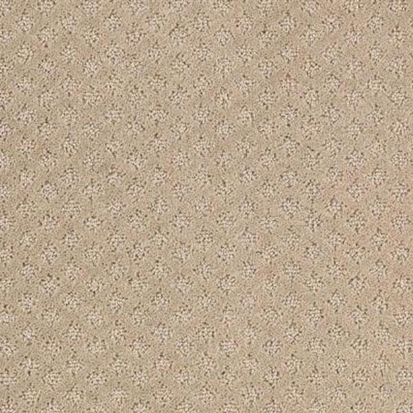 Lifeproof 8 in. x 8 in. Pattern Carpet Sample - Lilypad -Color Taupe Whisper
