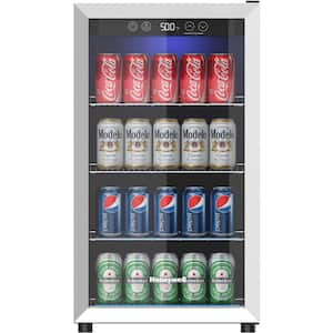 18.9 in. 115-Can Beverage Refrigerator and Cooler, in Stainless Steel, with Digital Thermostat