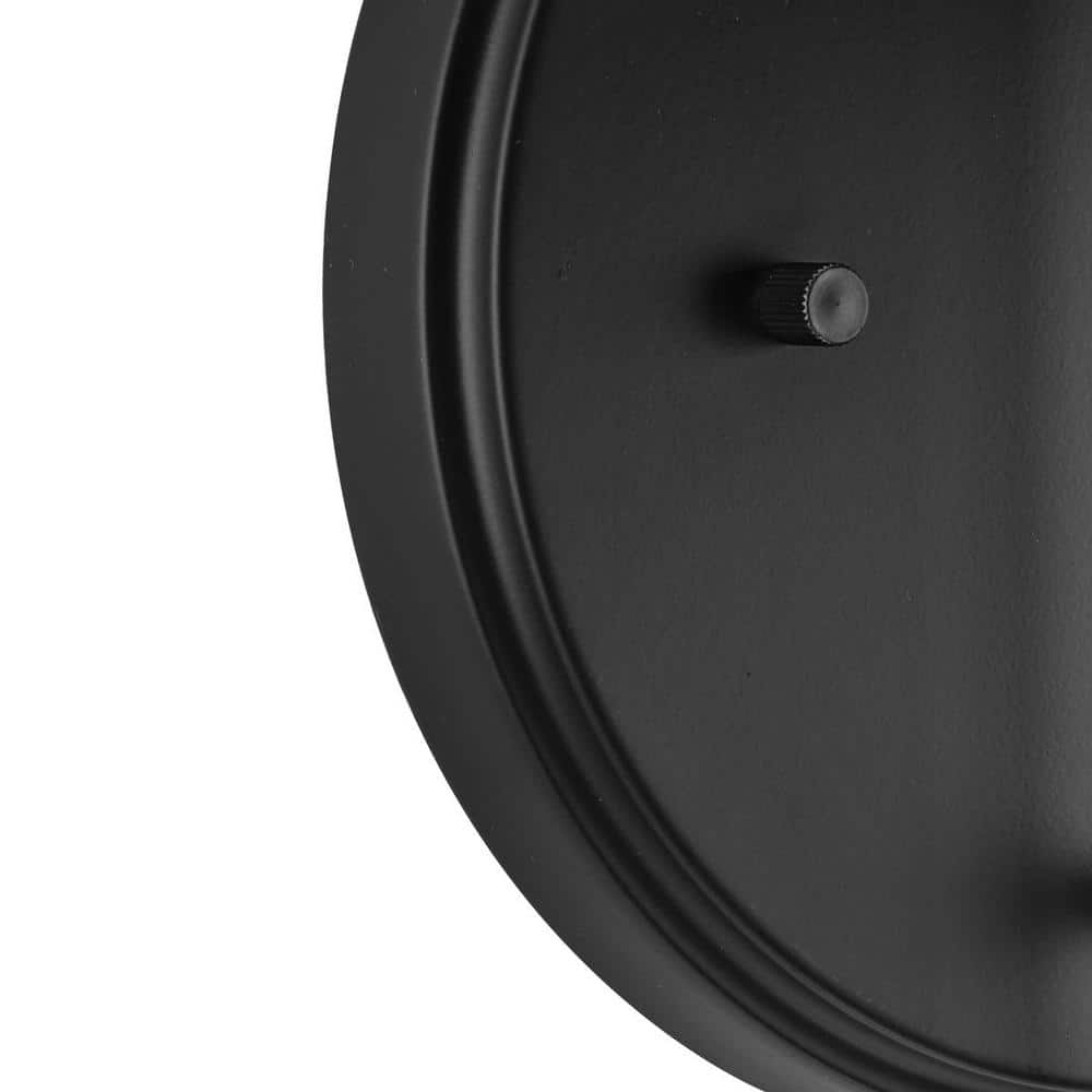Matte Black Cylinder Outdoor Wall Lantern with Clear Glass