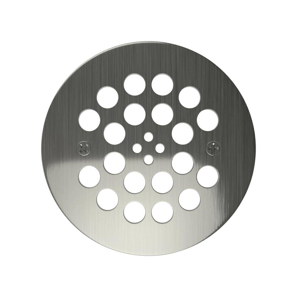 Redi Drain 4.25 in. x 4.25 in. Round Drain Plate in Brushed Nickel price history on PriceWatchPro