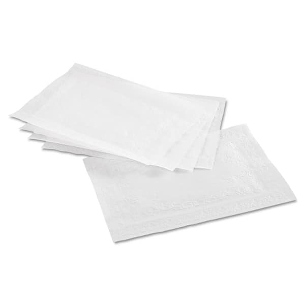 Hoffmaster 601se1014 Classic Embossed Straight Edge Placemats 10 X 14 White 1 for sale online 