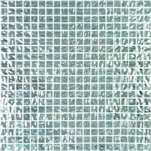 Altin Glossy Cloud Silver 12 in. x 12 in. Glass Mosaic Wall and Floor Tile (18.69 sq. ft./case) (20-pack)