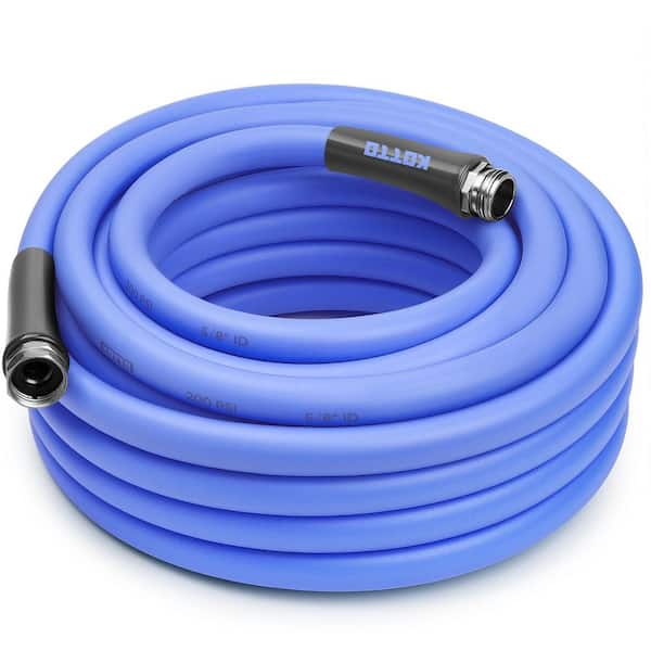 5/8 in. Dia x 50 ft. Heavy Duty Garden Hose, High Flow, Lightweight, Leak-Proof, Flexible Water Hose, Blue