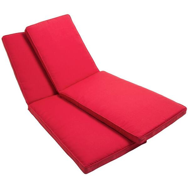 RST Brands Cantina Red Patio Lounger Cushion (2-Pack)