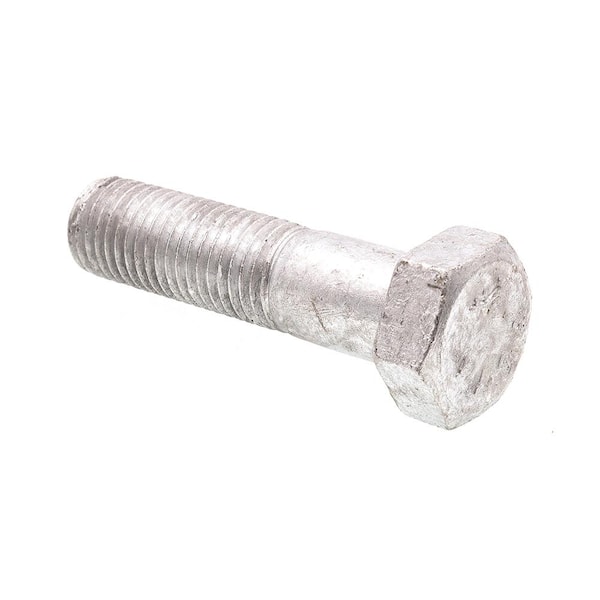 Prime-Line 1 in.-8 x 4 in. A307 Grade A Hot Dip Galvanized Steel Hex Bolts (5-Pack)