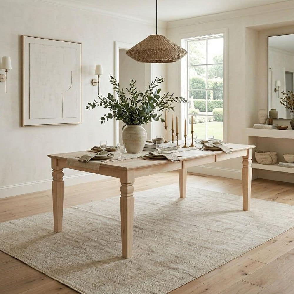 International Concepts Unfinished Butterfly Leaf Dining Table K