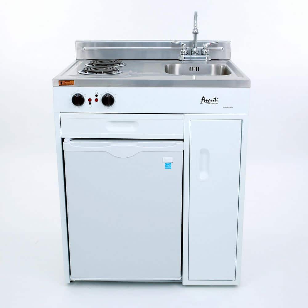 36 in. Compact Miniature Kitchen, in White