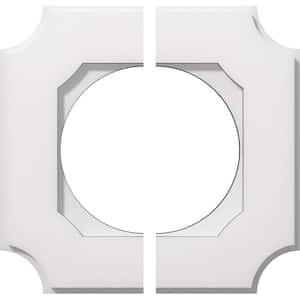 1 in. P X 7 in. C X 12 in. OD X 7 in. ID Locke Architectural Grade PVC Contemporary Ceiling Medallion, Two Piece