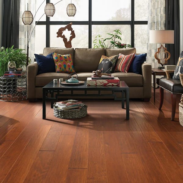 Inspire Blaze Maple 3/8 In. T X 5 in. W Tongue and Groove Scraped Engineered Hardwood Flooring (23.66 sq.ft./case)