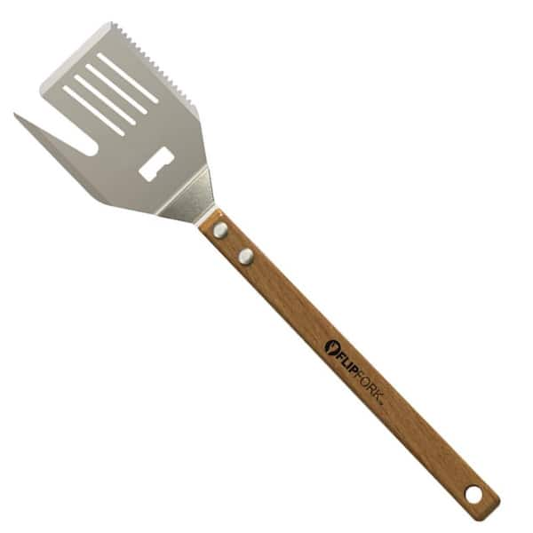 Unbranded Natural Acacia Wood Handle 5-in-1 Utensil Stainless Steel