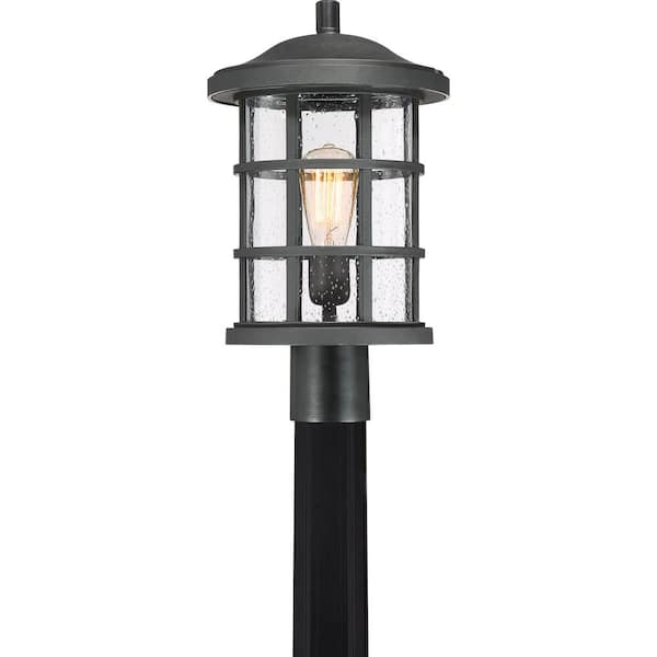 Crusade 1-Light Black Outdoor Post Lantern