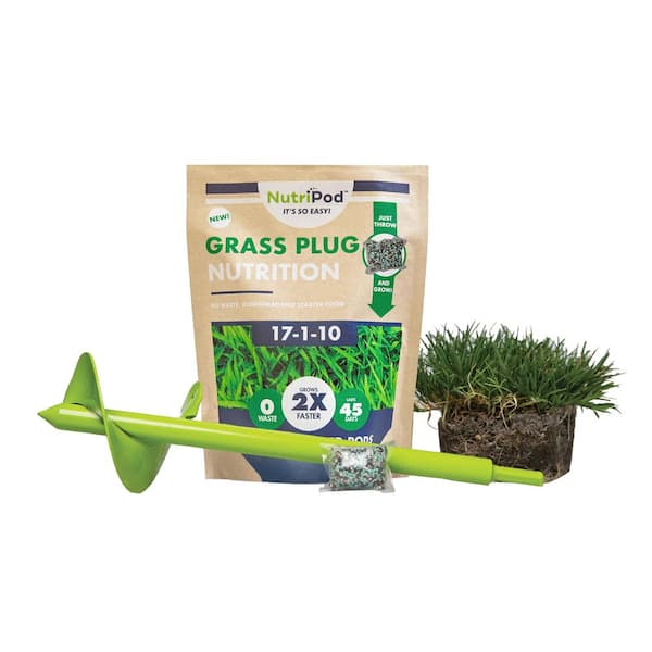 64-Count Sod Pods Bermuda Grass Plugs - SP Power Planter/NutriPod Bundle - Natural, Affordable Lawn Improvement