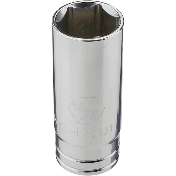 1/2 in. Drive 6-Point Deep SAE Socket Set (8-Piece)