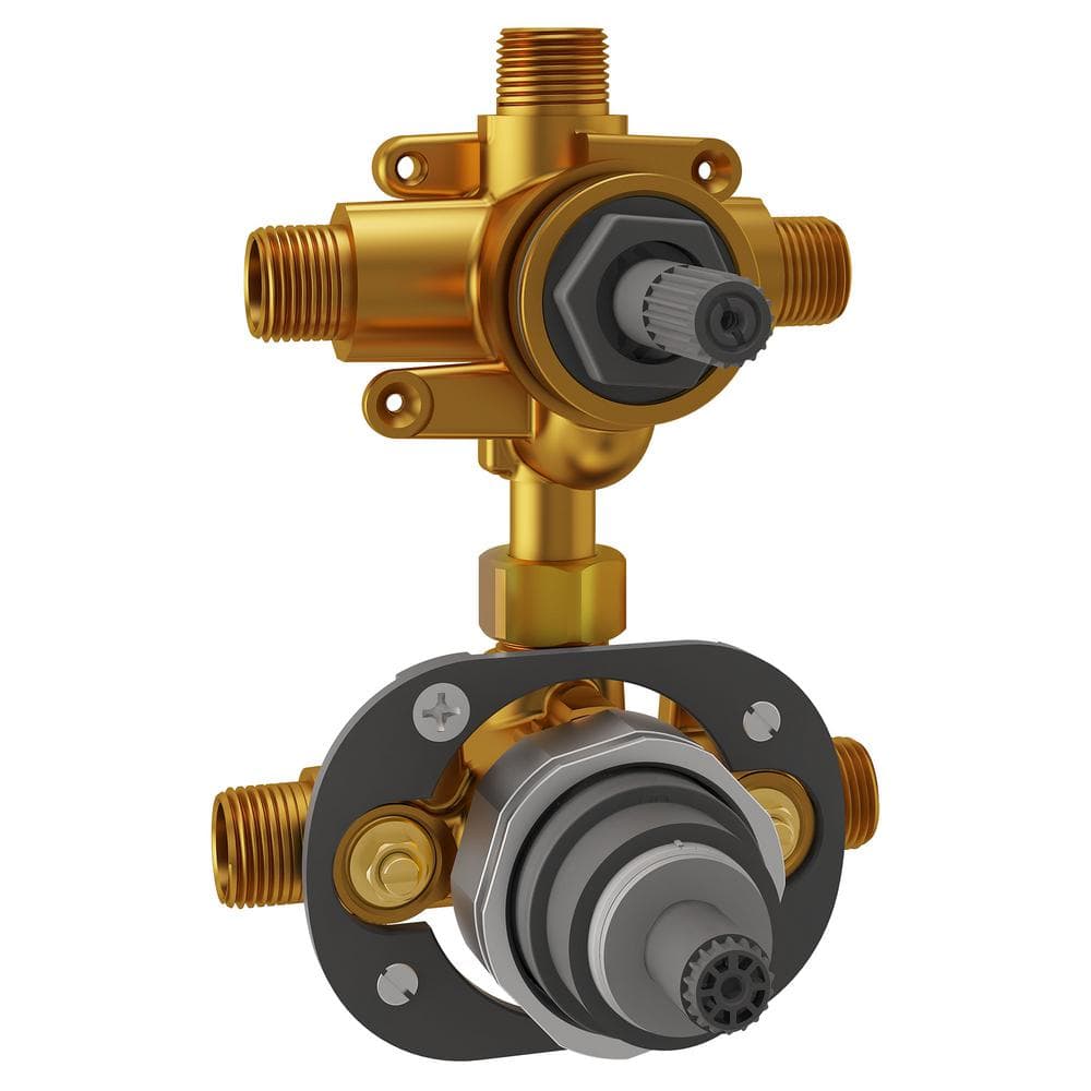 Flash 3-Way Integrated Shower Diverter Rough-In Valve with Pressure Balance Valve Cartridge price history on PriceWatchPro