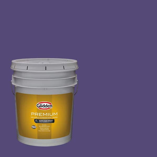 Glidden Premium 5 gal. PPG1175-7 Imperial Purple Semi-Gloss