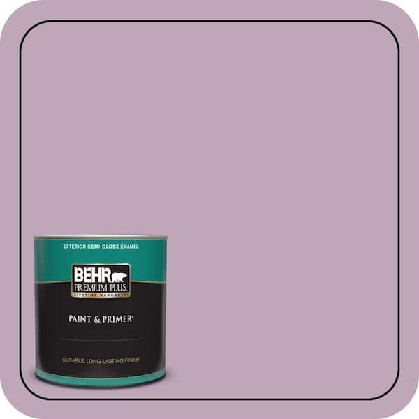 BEHR PREMIUM PLUS 1 qt. #680F-4 Soft Heather Semi-Gloss Enamel Exterior Paint & Primer