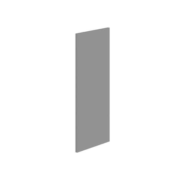 J COLLECTION Roseland 32 in. W x 14 in. H Wall Cabinet End Panel in Slate Gray