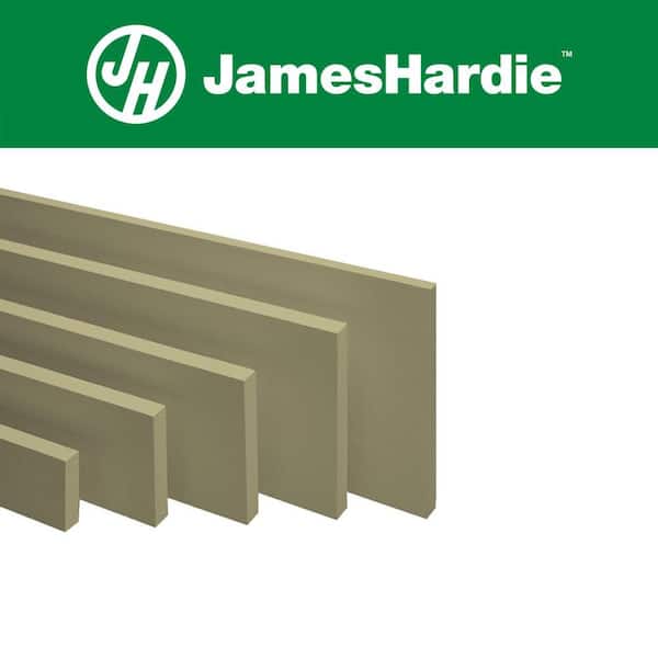 Hardie Trim HZ10 0.75 in. x 5.5 in. x 12 ft. Primed Smooth Fiber Cement Trim Board