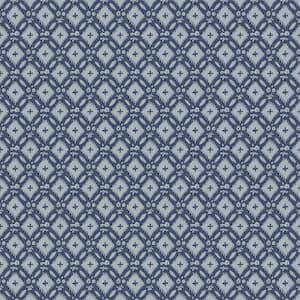Whitebrook Dusky Seaspray Blue Non-Woven Paper Removable Wallpaper