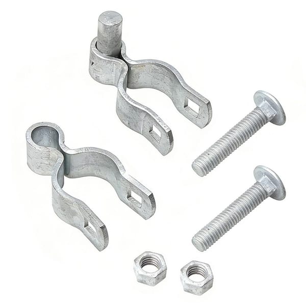 Wellco 1-5/8 in. Galvanized Steel Metal Chain Link Fence Gate Post ...