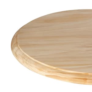 Round Table Top with Beveled Edge - 16 in. Dia. x 0.75 in. Thick - Unfinished Sanded Pine - DIY Kitchen or Dinner Table