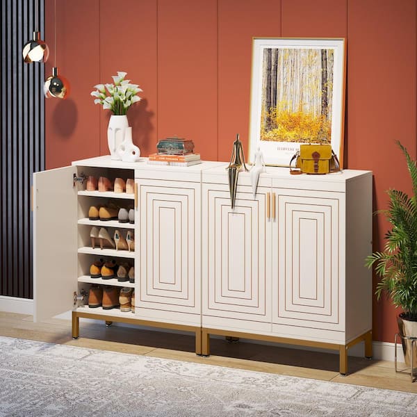 Shoe Cabinet with Doors, Shoes Storage Cabinet for Entryway, Shoe