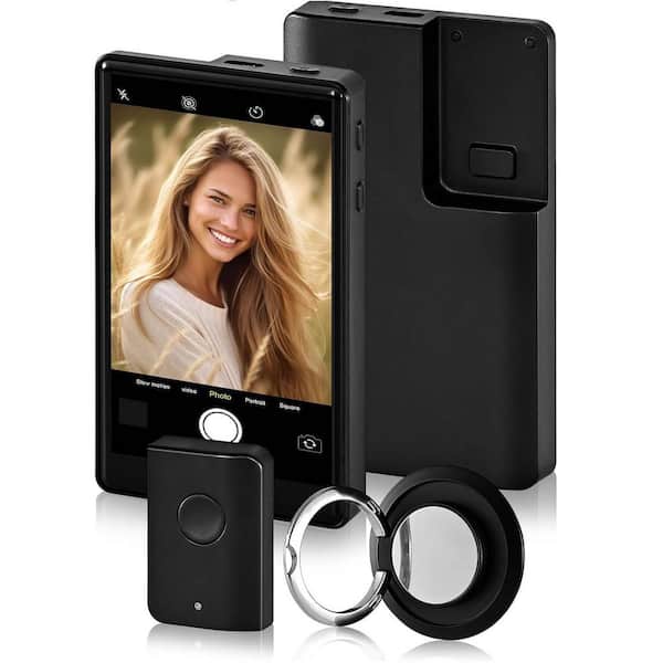 OBJLGEV Phone Vlog Selfie Monitor 3.97-Inch Screen Wireless Bluetooth Remote Ring Holder Compatible with iPhone/Android
