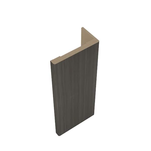 11/16 in. D x 3-1/2 in. W x 85-1/2 in. L MDF Interior Set of Casings for Double Swing Door Gray Oak (6-Piece Kit)