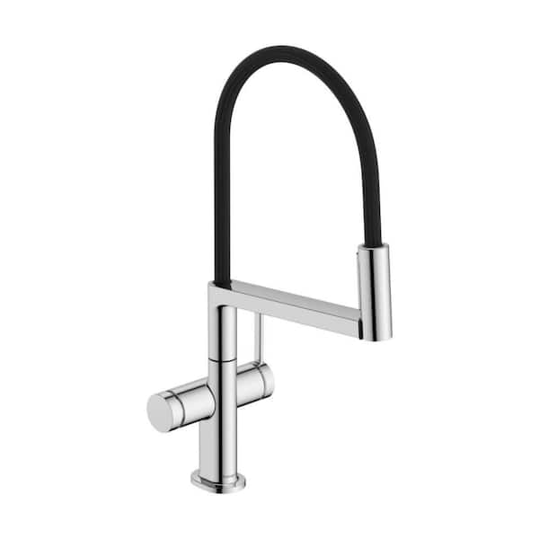 Talis N 32 in. Pull Out Sprayer Kitchen Faucet Deckplate Not Included in Chrome