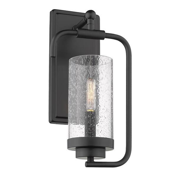 Golden Lighting Holden 1-Light Black Wall Sconce