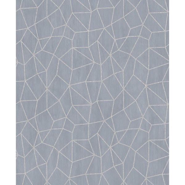 Unbranded Special FX 2 Collection Grey Glitter Web Design Vinyl on Non-Woven Non-Pasted Wallpaper Sample