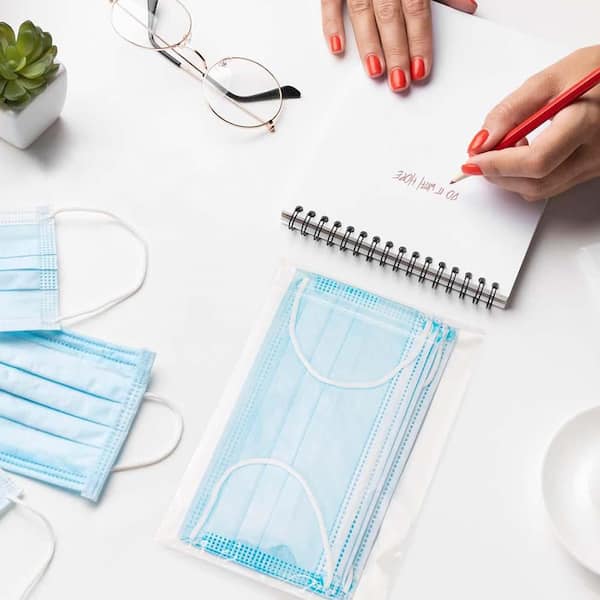 100 Pack 9x14 Crystal Clear Resealable Bags - 2Mil Thick Closure Bags