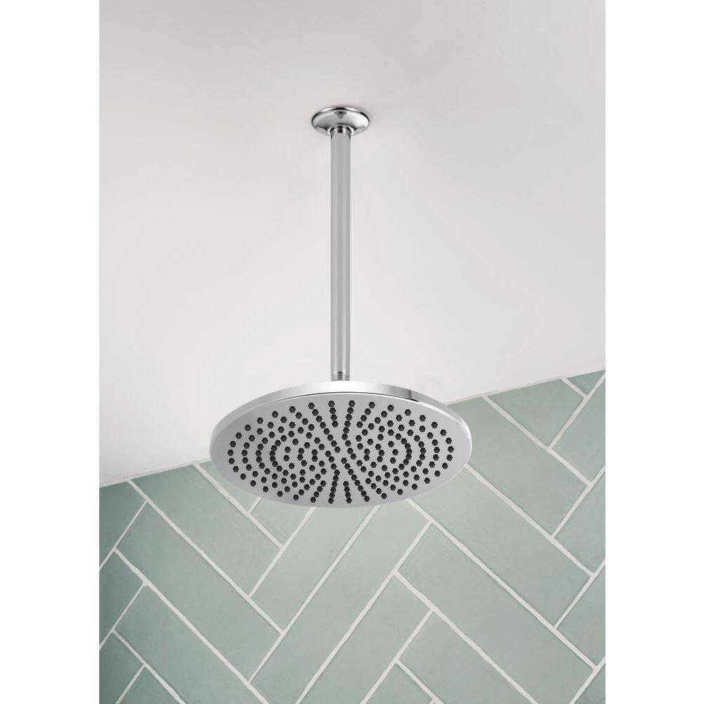 14-Inch Chrome Ceiling Mount Shower Arm with Ball Joint