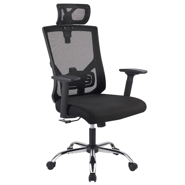 Merra Big Black Foam Seat Adjustable Height Drafting Ergonomic Chair ...