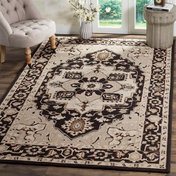 Chelsea Black/Natural 4 ft. x 6 ft. Border Area Rug