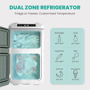 42 Qt. Portable Refrigerator Car Fridge 12-Volt Fridge -4~68°F Portable Freezer Electric Cooler For Camping Outdoor RV