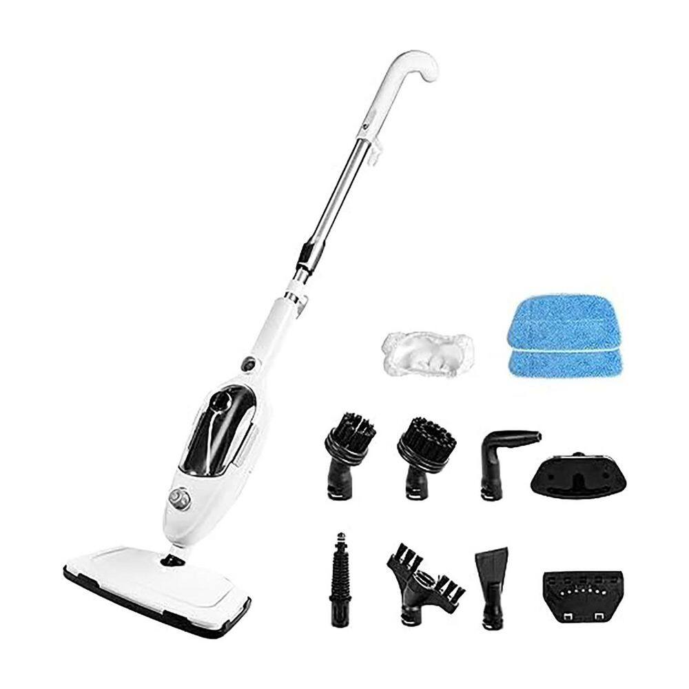 Corded Steam Mop for Laminate, Hardwood, Tile, Carpet, Glass, Steel – White, Handheld, Pet-Safe Multisurface price history on PriceWatchPro