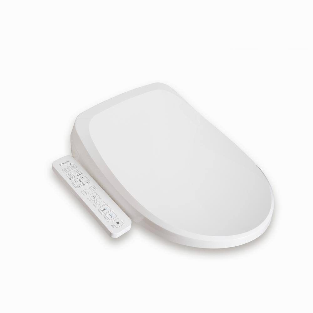 Hulife White Electric Bidet Seat with Heated Water and Air Dryer
