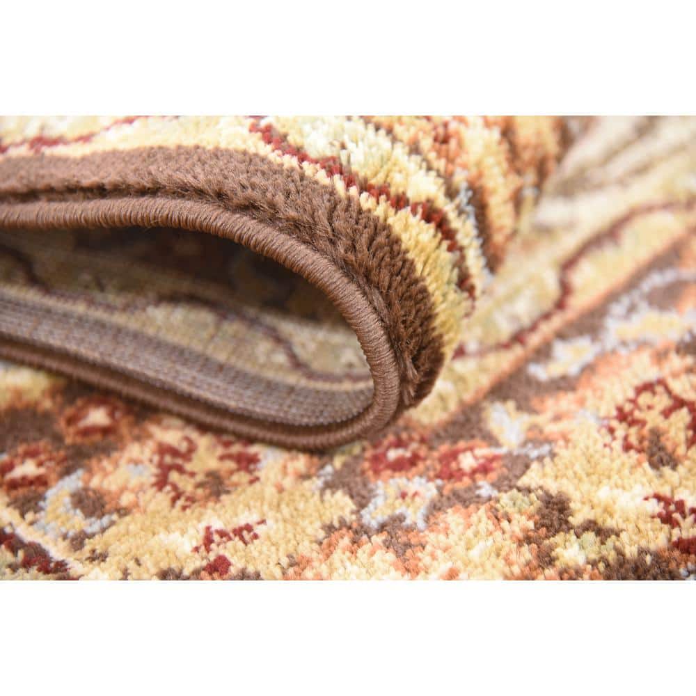 Handmade Cream Synthetic Rectangular Stain-Resistant Area Rug