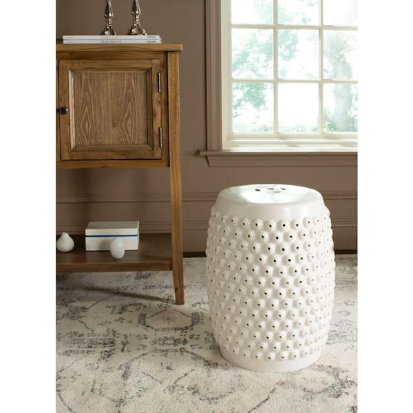 Stella Nail Cream Head Ceramic Garden Stool