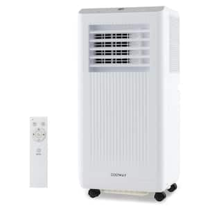 5000 (DOE) BTU Portable Air Conditioner Cools 250 sq. ft. with Dehumidifier in White