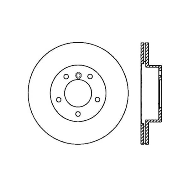 Centric Parts Disc Brake Rotor 2004-2005 BMW 525i 2.5L