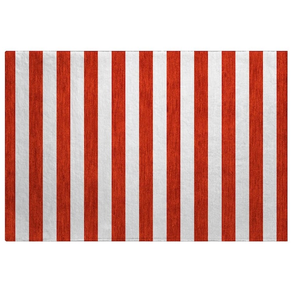 Dream Shag Premium Machine Washable Abstract ADS528 Red 2 ft. x 3 ft. Accent Rug