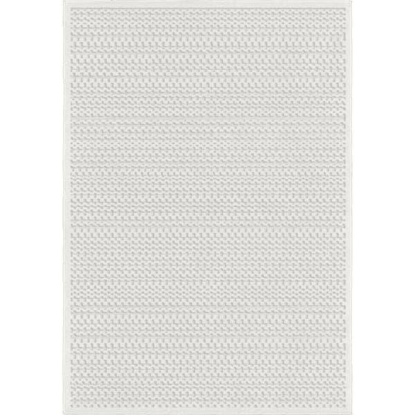 My Texas House Quail Hollow Off-White 8 ft. x 11 ft. Indoor/Outdoor Area Rug