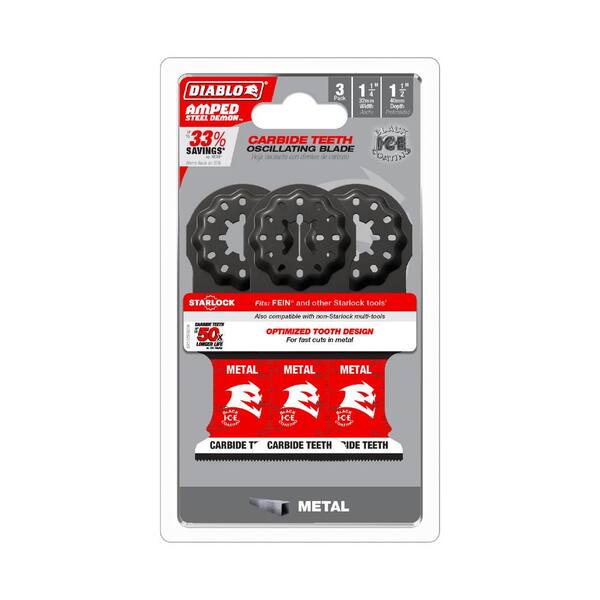 DIABLO 1-1/4 in. AMPED Steel Demon Starlock Carbide Teeth