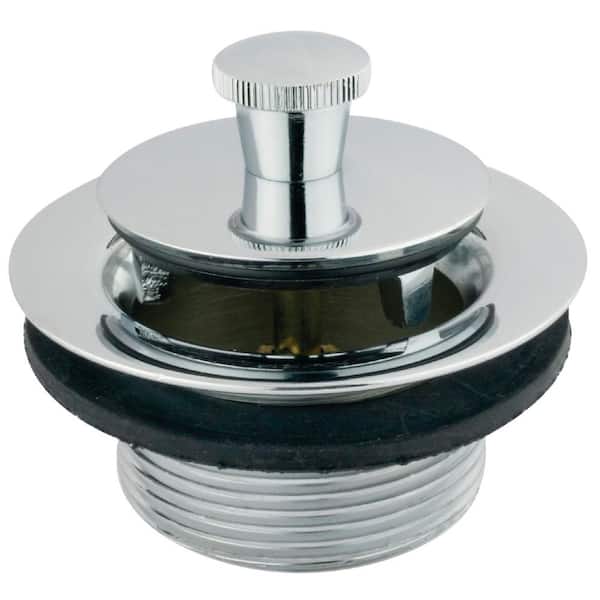 Kingston Brass Brass Lift and Lock Tub Drain in Polished Chrome