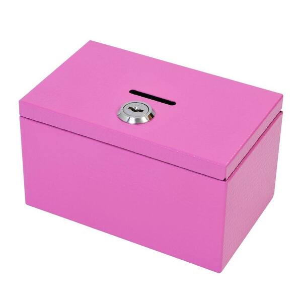 Buddy Products Stamp and Coin Box in Pink