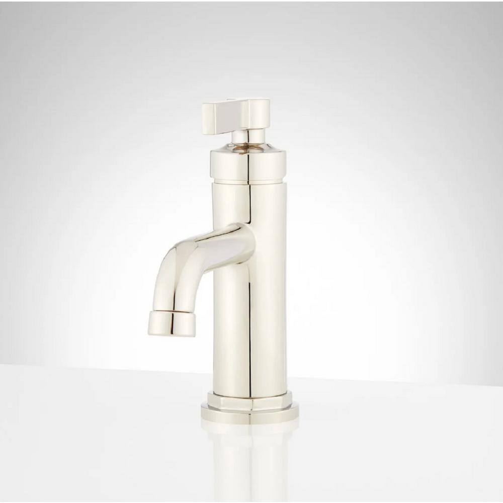 Greyfield Single Handle Mid Arc Single Hole Bathroom Faucet with Spot Resistant in Polished Nickel price history on PriceWatchPro